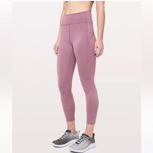 Lululemon In Movement Tight 25” in Figue, size 4